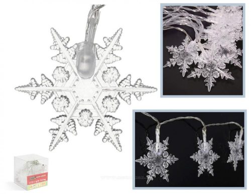 Elemes LED fényfüzér jégkristály M8217