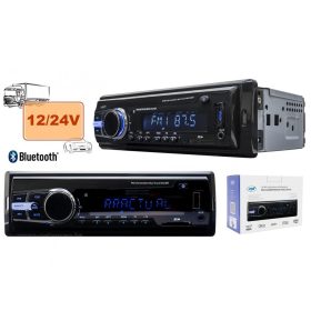   Bluetooth USB SD MP3 12/24 Voltos  autórádió Clementine Bus Truck M8524BT