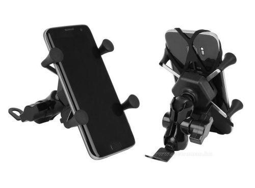 Motoros telefontartó USB töltővel MB106-USB