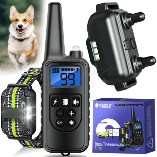 Távirányítós elektromos kutya nyakörv M880WP-B