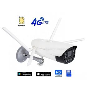   4G IP kamera, mobilnetes SIM kártyás kültéri biztonsági kamera M8814-2MP-4G-LTE