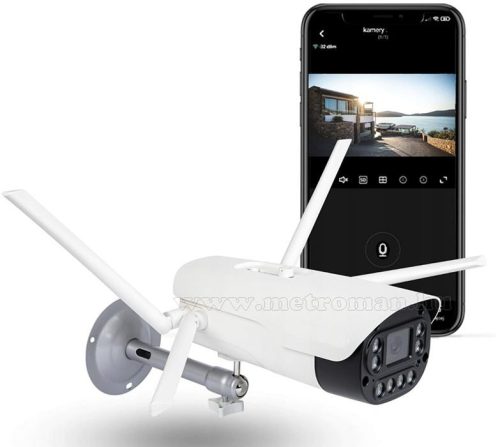 4G IP kamera, mobilnetes SIM kártyás kültéri biztonsági kamera M8814-2MP-4G-LTE