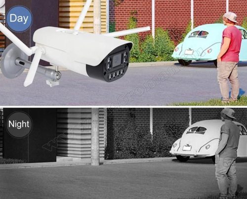 4G IP kamera, mobilnetes SIM kártyás kültéri biztonsági kamera M8814-2MP-4G-LTE