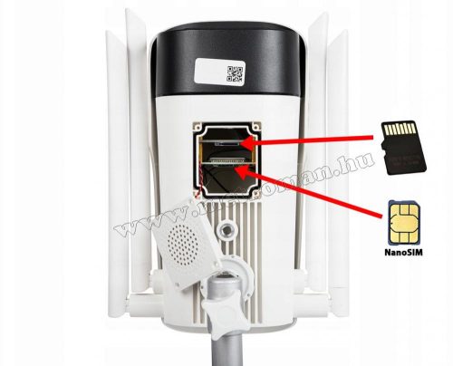 4G IP kamera, mobilnetes SIM kártyás kültéri biztonsági kamera M8814-2MP-4G-LTE