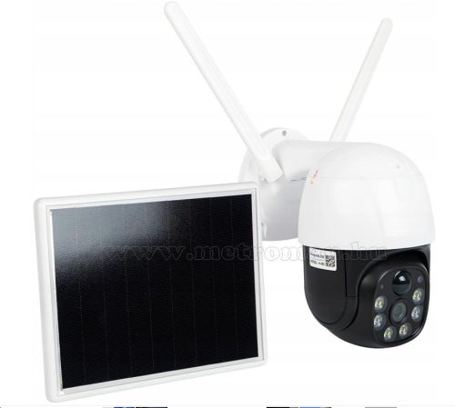 Napelemes 4G IP kamera, mobilnetes SIM kártyás kültéri biztonsági kamera M8815-2MP-4G-PTZ-SOLAR