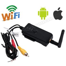   Vezeték nélküli Wifi Kamera, Tolatókamera jeltovábbító mobiltelefonhoz, Mlogic MM903W RCA