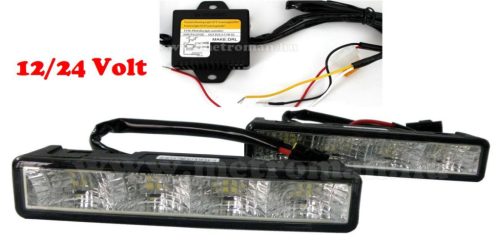 Nappali menetfény LED, DRL, E jeles, 905HP EX  12/24 Volt