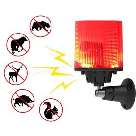   Napelemes vadriasztó Fény és Hangriasztással, Éjszakai üzemmóddal M911L-Solar