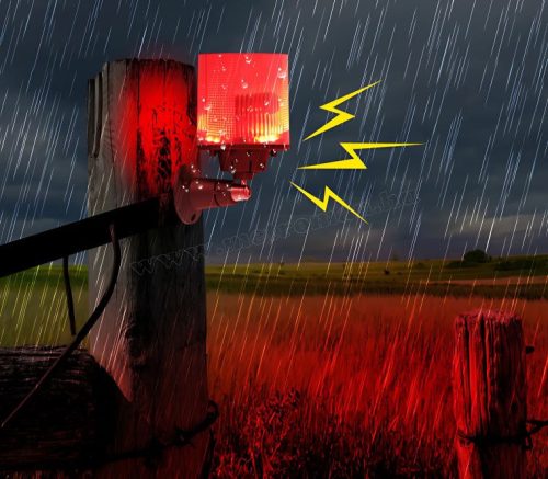 Napelemes vadriasztó Fény és Hangriasztással, Éjszakai üzemmóddal M911L-Solar