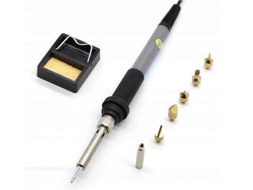 Forrasztópáka hőfokszabályzással Pirográf faégető készülék sablonokkal M936H