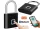 Bluetooth ujjlenyomatos okos lakat Tuya Smart APP vezérléssel M9801A-FP-BT Fekete