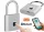Bluetooth ujjlenyomatos okos lakat Tuya Smart APP vezérléssel M9801B-FP-BT Szürke