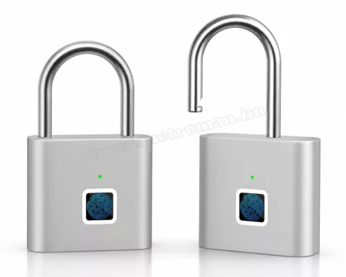Bluetooth ujjlenyomatos okos lakat Tuya Smart APP vezérléssel M9801B-FP-BT Szürke