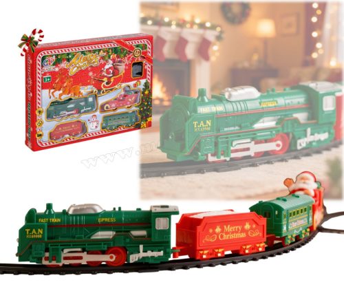 Elemes világító Karácsonyi kisvasút MA00350