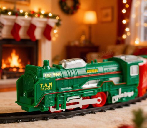 Elemes világító Karácsonyi kisvasút MA00350