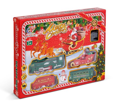 Elemes világító Karácsonyi kisvasút MA00350