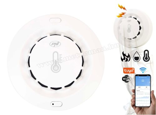 Okos WiFi Füst Hőmérséklet és páratartalom érzékelő MA022 TuyaSmart