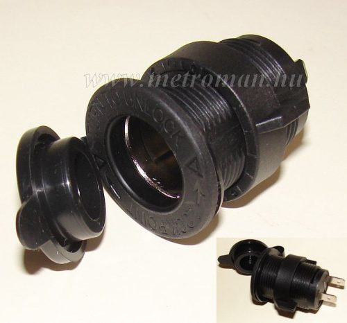 Szivargyújtó aljzat, vízmentes, 12 V