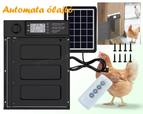 Napelemes automata csirkeól ajtó MA265C