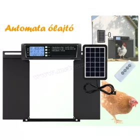 Napelemes kétszárnyú automata csirkeól ajtó MA265D