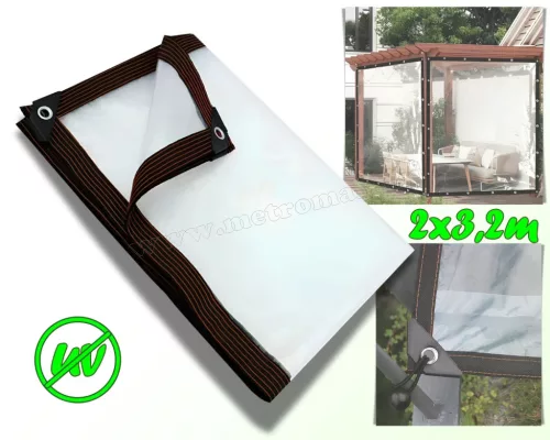 Fényáteresztő kerti ponyva 2x3.2 m MA427