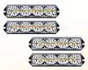 Megkülönböztető jelzés 4 db-os LED villogó szett távirányítóval narancs MA553