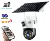 Napelemes WiFi kültéri kamera 2x4MP Dual Cam, vezeték nélküli forgatható PTZ kamera, MA601W V380 PRO