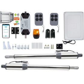   Elektromos távirányítós kétszárnyú kapunyitó szett PNI MAB300-LR-WIFI TuyaSmart 