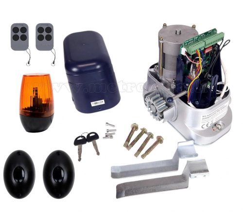 Elektromos távirányítós tolókapu kapunyitó szett PNI MAP800D fogasléc nélkül