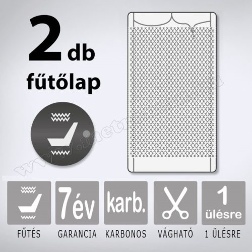 Karbonszálas beépíthető autós ülésfűtés Kiyo Carbon1