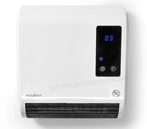 Fürdőszobai elektromos ventilátoros programozható falra szerelhető fűtőtest MBA20WT-IP22