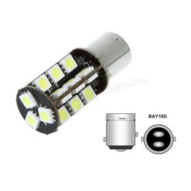   Autós LED izzó BAY15D, 30SMD LED-es, fehér, MM-BAY15-30SMD5050F
