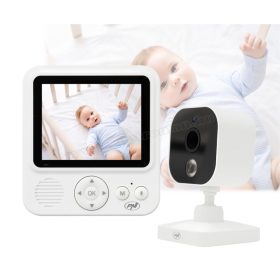   Vezeték nélküli kamera, megfigyelő és bébiőr kamera hordozható LCD monitorral MBM280