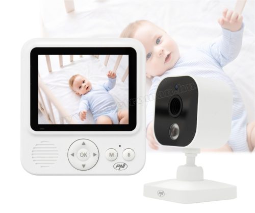 Vezeték nélküli kamera, megfigyelő és bébiőr kamera hordozható LCD monitorral MBM280