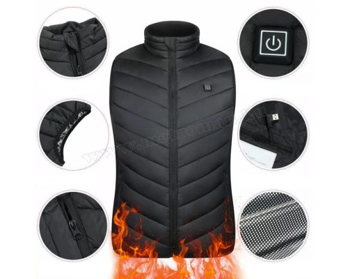 Elektromos fűthető mellény MBQ96-USB M méret