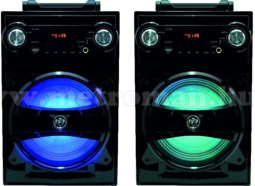 Hordozható USB/SD/MP3 lejátszó, Bluetooth Multimédia hangfal FM rádióval és Karaoke funkcióval BT 1650