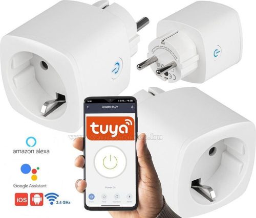 Android iPhone mobiltelefonnal távirányítható Wifi okos konnektor és fogyasztásmérő MC004WIFI