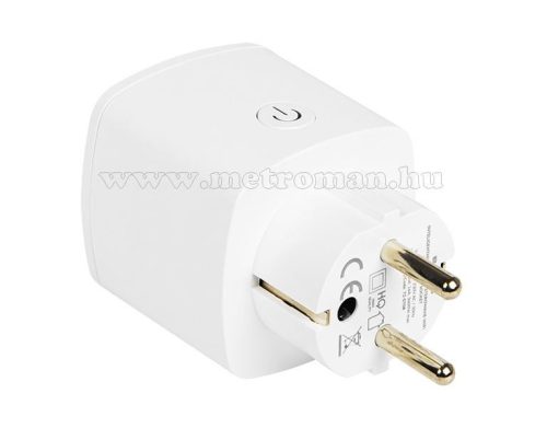 Android iPhone mobiltelefonnal távirányítható Wifi okos konnektor és fogyasztásmérő MC004WIFI