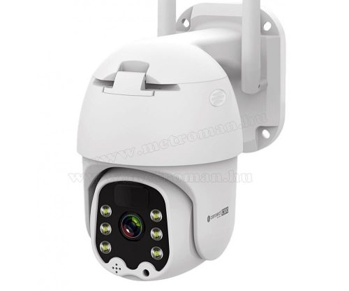 Napelemes 4G IP kamera, mobilnetes SIM kártyás kültéri biztonsági kamera Connect C100-FHD Solar TuyaSmart