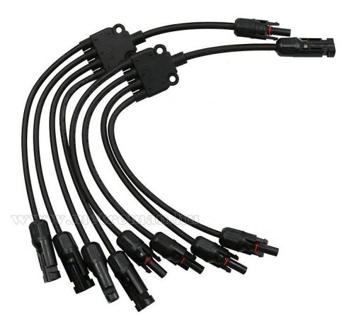 MC4 Y közösítő, elosztó adapter kábel szett napelemekhez MC4-Y4