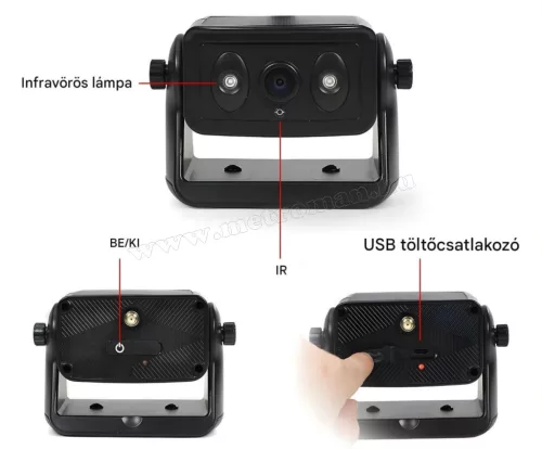 Napelemes mágneses WIFI tolatókamera és rakomány figyelő kamera MCAM265W-HD JoyTrip