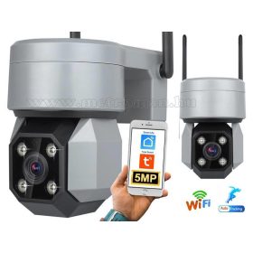   Vezeték nélküli Kültéri SD DVR Wifi IP Android iPhone megfigyelő kamera MCAM33-5MP-PTZ WIFI TuyaSmart