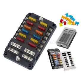   Univerzális késes biztosíték ház biztosítékkal 12 db-os MCAR12/24V-X12