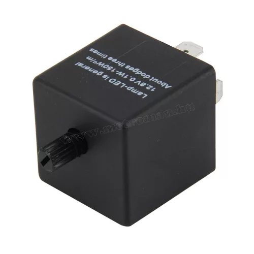 Autó LED indexrelé állítható villogási sebességgel Bal pozitív CF13-KT JL-02