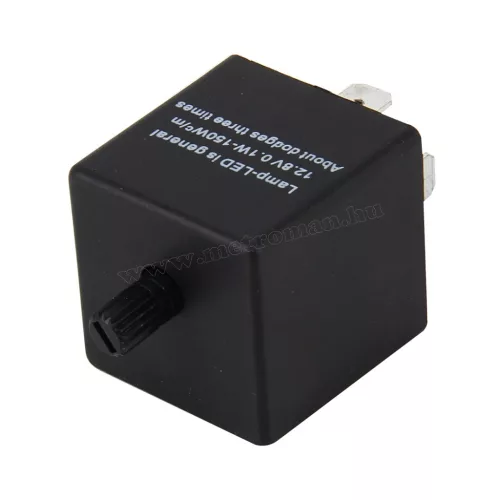Autó LED indexrelé állítható villogási sebességgel Jobb pozitív CF14-KT JL-02