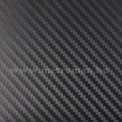 Autó fólia, 3D fekete Karbon fólia, 127 X 100 cm