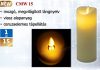 LED gyertya, mozgó lángeffekttel CMW 15