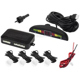   Tolatóradar LED kijelzővel MCPW4-22-W Fehér színű szenzorokkal