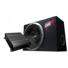   JVC CSPBW120 autó hifi erősítő és mélynyomó láda csomag