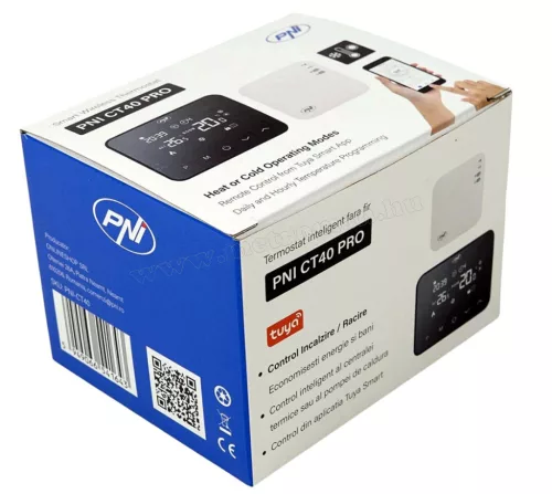 Intelligens vezeték nélküli Wifi  termosztát MCT40-PRO-WIFI TuyaSmart